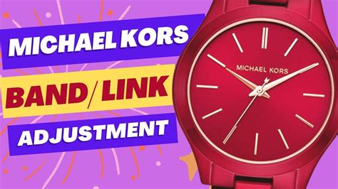 need links for modifiable michael kors watch|Michael Kors Watch band extender.